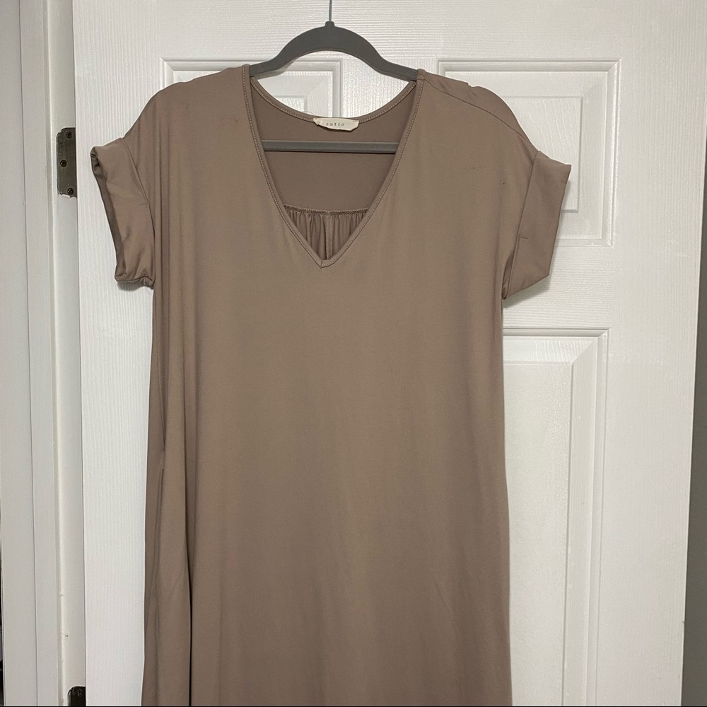 Taupe entro maxi dress